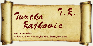 Tvrtko Rajković vizit kartica